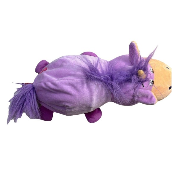 Flip A Zoo Plush Daphne Dragon flips to Thea Unicorn Huggable, Lovable Toy - Picture 9 of 14